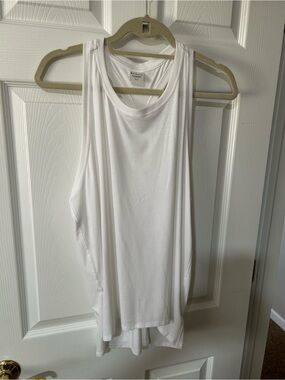 Athleta White Athletic Racerback Tank XL